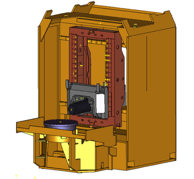 Figure 2. Multibody model of the Comau machine tool
